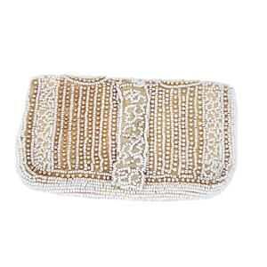 30’s Mini Seed-Beaded Wedding Clutch